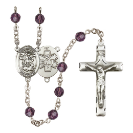 Saint Michael / EMT<br>R9400-8076--10 6mm Rosary<br>Available in 12 colors