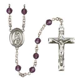 Saint Peregrine Laziosi<br>R9400-8088 6mm Rosary<br>Available in 12 colors