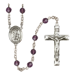 Guardian Angel W/ Child<br>R9400-8118 6mm Rosary<br>Available in 12 colors