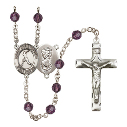 Saint Christopher/Baseball<br>R9400-8150 6mm Rosary<br>Available in 12 colors