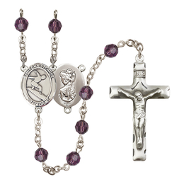 Saint Christopher/Surfing<br>R9400-8184 6mm Rosary<br>Available in 12 colors