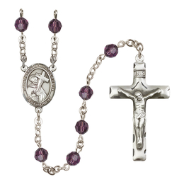 Saint Bernard of Clairvaux<br>R9400-8233 6mm Rosary<br>Available in 12 colors