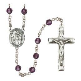 Guardian Angel w/Children<br>R9400-8439 6mm Rosary<br>Available in 12 colors