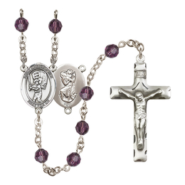 Saint Christopher/Baseball<br>R9400-8500 6mm Rosary<br>Available in 12 colors