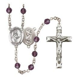 Saint Christopher/Tennis<br>R9400-8505 6mm Rosary<br>Available in 12 colors