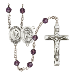 Saint Sebastian/Wrestling<br>R9400-8608 6mm Rosary<br>Available in 12 colors