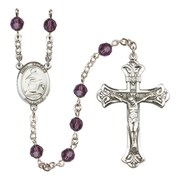 Saint Charles Borromeo<br>R9401-8020 6mm Rosary<br>Available in 12 colors