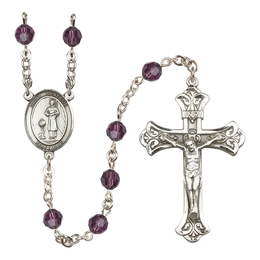 Saint Genesius of Rome<br>R9401-8038 6mm Rosary<br>Available in 12 colors