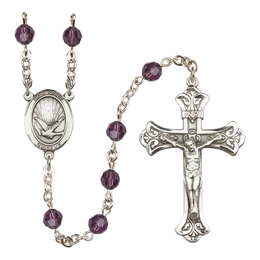 Holy Spirit<br>R9401-8044 6mm Rosary<br>Available in 12 colors