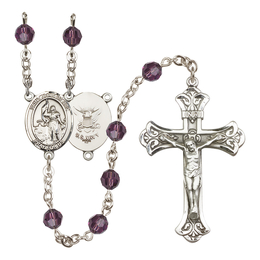Saint Joan of Arc / Navy<br>R9401-8053--6 6mm Rosary<br>Available in 12 colors