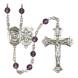 Saint Michael / EMT<br>R9401-8076--10 6mm Rosary<br>Available in 12 colors