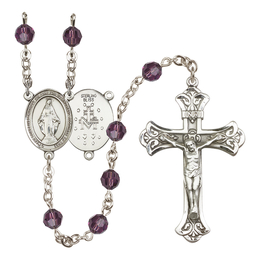 Miraculous<br>R9401-8078 6mm Rosary<br>Available in 12 colors