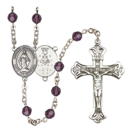 Virgen Milagrosa<br>R9401-8078SP 6mm Rosary<br>Available in 12 colors
