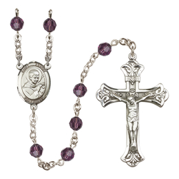 Saint Robert Bellarmine<br>R9401-8096 6mm Rosary<br>Available in 12 colors