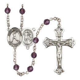 Saint Sebastian/Baseball<br>R9401-8160 6mm Rosary<br>Available in 12 colors