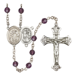 Saint Sebastian/Wrestling<br>R9401-8171 6mm Rosary<br>Available in 12 colors