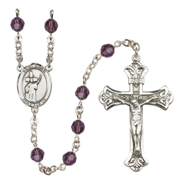 Saint Aidan of Lindesfarne<br>R9401-8381 6mm Rosary<br>Available in 12 colors