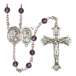 Saint Sebastian/Soccer-Women<br>R9401-8617 6mm Rosary<br>Available in 12 colors