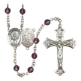 Guardian Angel/Baseball<br>R9401-8700 6mm Rosary<br>Available in 12 colors
