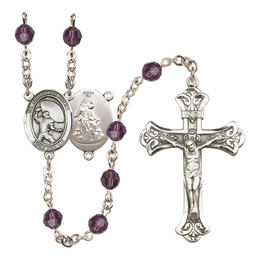 Guardian Angel/Football<br>R9401-8701 6mm Rosary<br>Available in 12 colors