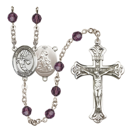 Guardian Angel/Basketball<br>R9401-8702 6mm Rosary<br>Available in 12 colors