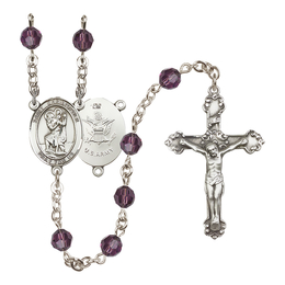Saint Christopher / Army<br>R9402-8022--2 6mm Rosary<br>Available in 12 colors