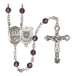 Saint George / Coast Guard<br>R9402-8040--3 6mm Rosary<br>Available in 12 colors