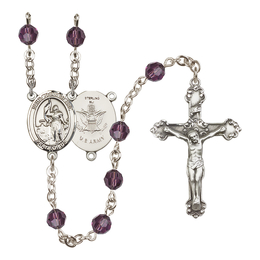 Saint Joan of Arc / Army<br>R9402-8053--2 6mm Rosary<br>Available in 12 colors