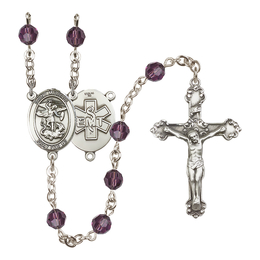 Saint Michael / EMT<br>R9402-8076--10 6mm Rosary<br>Available in 12 colors