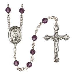 Saint Peregrine Laziosi<br>R9402-8088 6mm Rosary<br>Available in 12 colors
