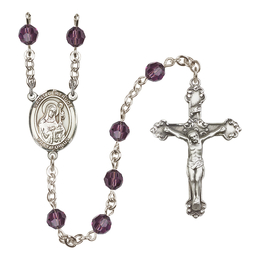Saint Gertrude of Nivelles<br>R9402-8219 6mm Rosary<br>Available in 12 colors