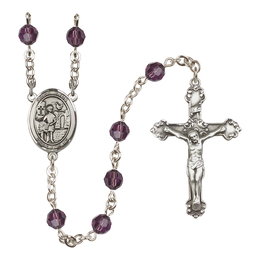 Saint Vitus<br>R9402-8368 6mm Rosary<br>Available in 12 colors