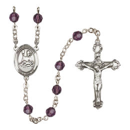Saint Honorius of Amiens<br>R9402-8376 6mm Rosary<br>Available in 12 colors