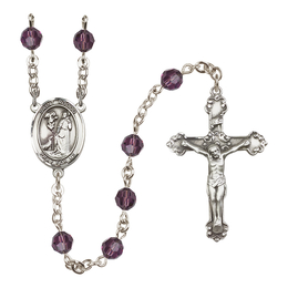 Saint Rocco<br>R9402-8377 6mm Rosary<br>Available in 12 colors