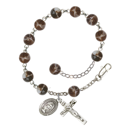 Miraculous<br>RB0092 7mm Rosary Bracelet<br>Plated