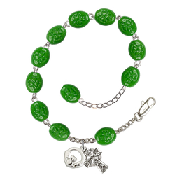 Claddagh<br>RB0115 Shamrock Rosary Bracelet