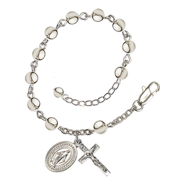 Miraculous<br>RB0805 5mm Rosary Bracelet<br>Plated