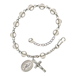 Miraculous<br>RB0806 6mm Rosary Bracelet<br>Plated