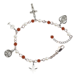 Miraculous<br>RB3021-225/5614 4mm Rosary Bracelet
