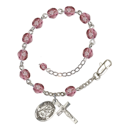 Saint Frances of Rome<br>RB6000-9365 6mm Rosary Bracelet<br>Available in 11 colors