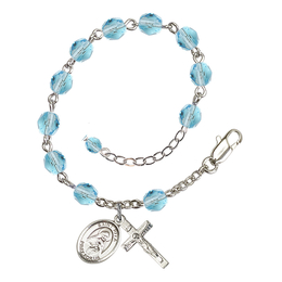 Saint Rita of Cascia<br>RB6000-9094 6mm Rosary Bracelet<br>Available in 11 colors
