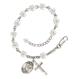Saint Andrew the Apostle<br>RB6000-9000 6mm Rosary Bracelet<br>Available in 11 colors