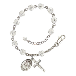 Saint Rose of Lima<br>RB6000-9095 6mm Rosary Bracelet<br>Available in 11 colors