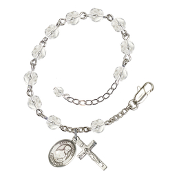 Saint Thomas the Apostle<br>RB6000-9107 6mm Rosary Bracelet<br>Available in 11 colors