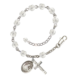 Saint Gertrude of Nivelles<br>RB6000-9219 6mm Rosary Bracelet<br>Available in 11 colors
