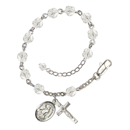 Saint Anthony of Egypt<br>RB6000-9317 6mm Rosary Bracelet<br>Available in 11 colors
