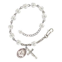 Saint Peter Canisius<br>RB6000-9393 6mm Rosary Bracelet<br>Available in 11 colors