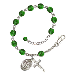 Saint Francis of Assisi<br>RB6000-9036 6mm Rosary Bracelet<br>Available in 11 colors