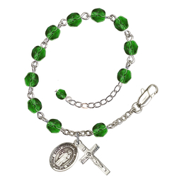 Saint Joseph the Worker<br>RB6000-9220 6mm Rosary Bracelet<br>Available in 11 colors