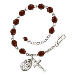 Saint Thomas More<br>RB6000-9109 6mm Rosary Bracelet<br>Available in 11 colors